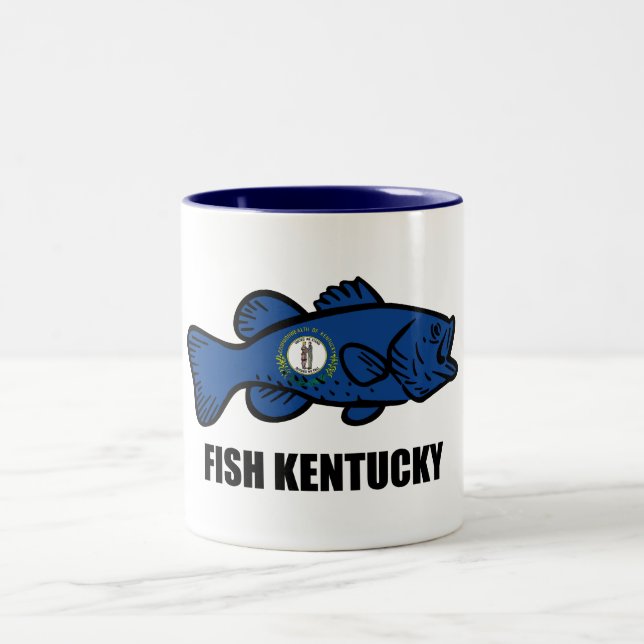 Fish Kentucky Two-Tone Coffee Mug (Center)