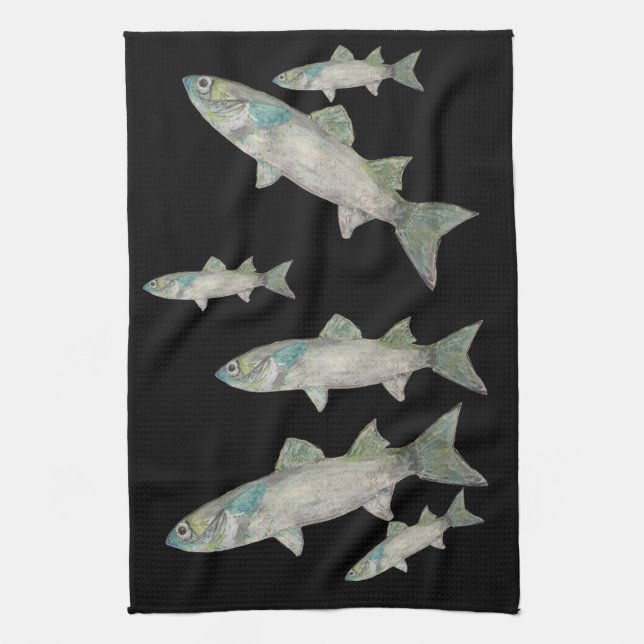 Fish Kitchen Towel (Vertical)