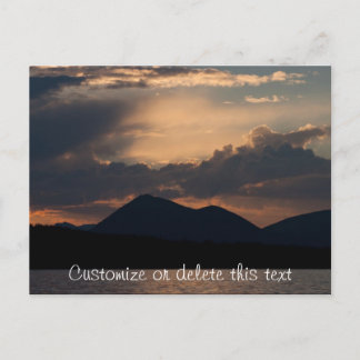 Fish Lake Sunset; Customizable Postcard