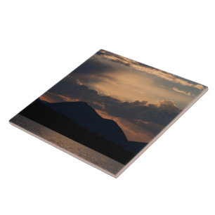 Fish Lake Sunset; No Text Tile