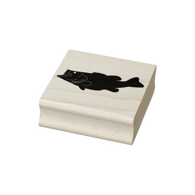 Fish / Largemouth Bass Rubber Stamp (Stamp)