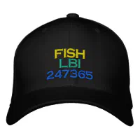 FISH LBI 247365 HAT CAP LONG BEACH ISLAND