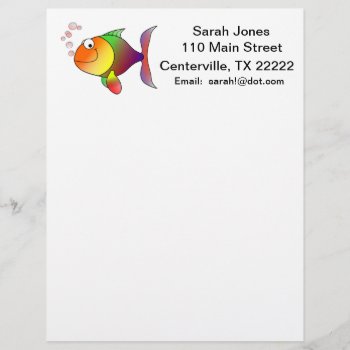 Fish Letterhead by ImpressImages at Zazzle