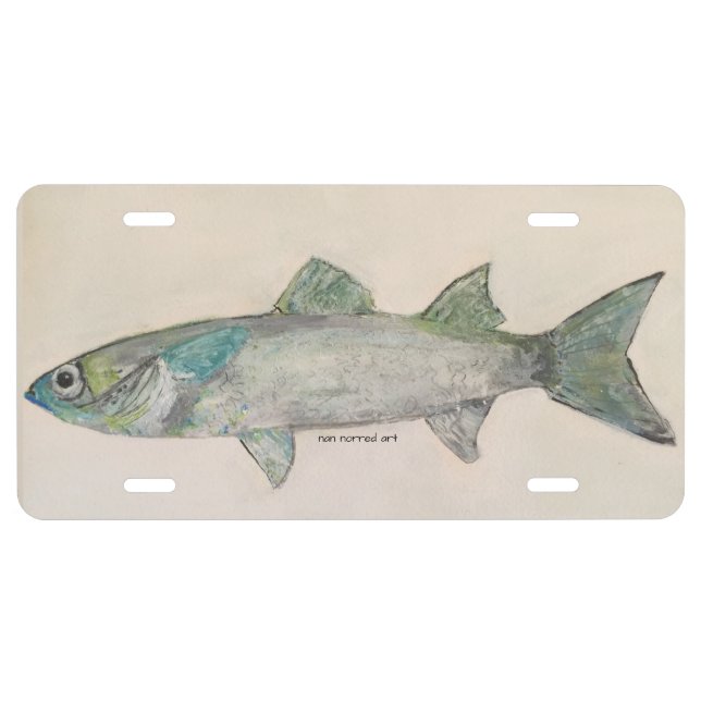 Fish License Plate (Front)