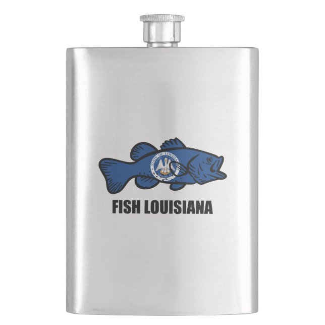 Fish Louisiana Flask (Front)