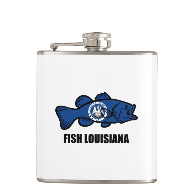 Fish Louisiana Flask (Front)