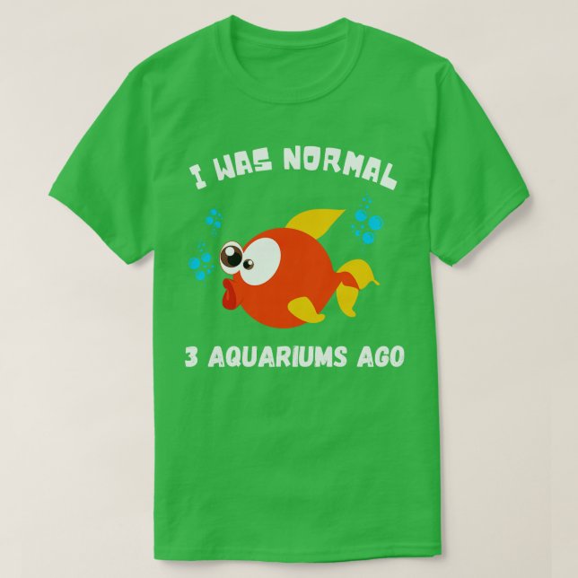 Fish Lover Aqarium Owner Goldfisch Funny Quote T-Shirt (Design Front)