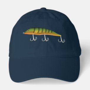 Fish lure with hooks hat