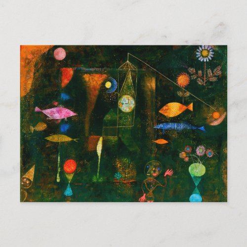Fish Magic by Paul Klee 1925 Postcard