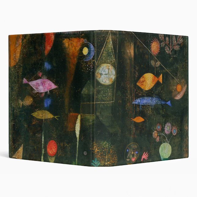 Fish Magic - Paul Klee 3 Ring Binder (Background)