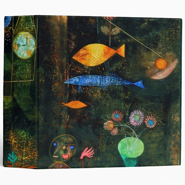 Fish Magic, Paul Klee 3 Ring Binder (Front/Spine)
