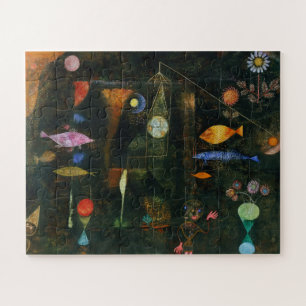 Fish Magic, Paul Klee Abstract Art Jigsaw Puzzle