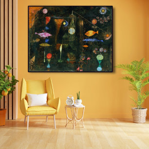 Fish Magic, Paul Klee Abstract Art Poster