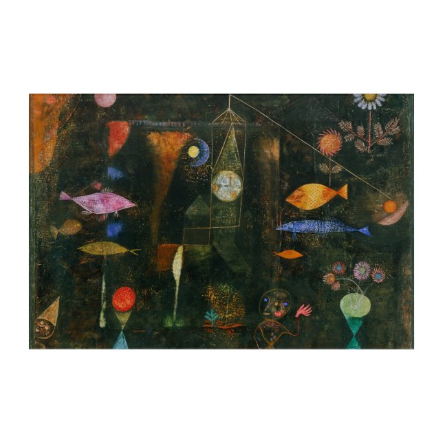 Fish Magic - Paul Klee Acrylic Print (Front)