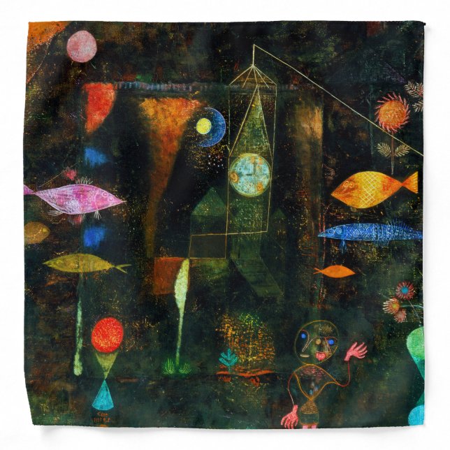 Fish Magic, Paul Klee Bandana (Front)