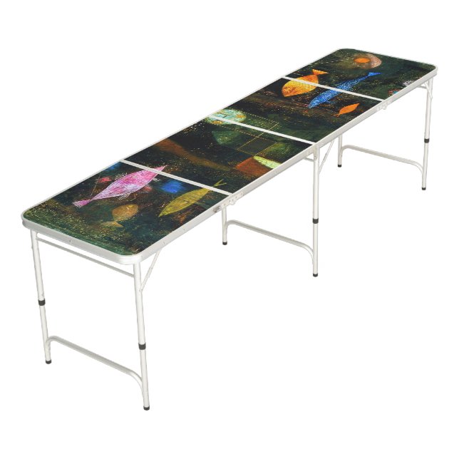 Fish Magic, Paul Klee Beer Pong Table (Angled)