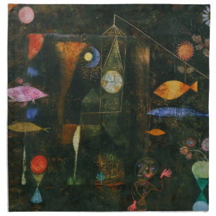 Fish Magic - Paul Klee Cloth Napkin