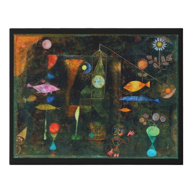 Fish Magic, Paul Klee Faux Canvas Print (Front)