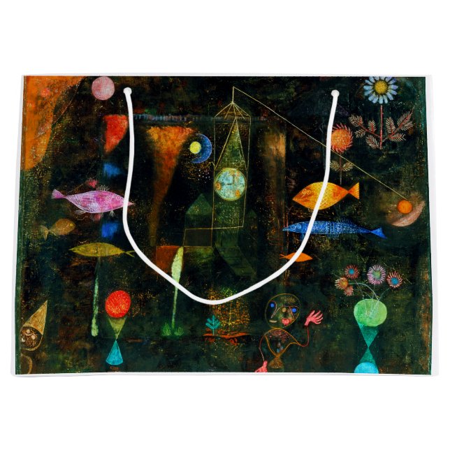 Fish Magic, Paul Klee Large Gift Bag (Front)
