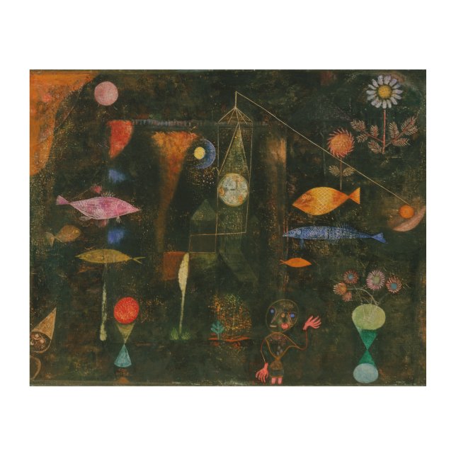 Fish Magic - Paul Klee Wood Wall Art (Front)