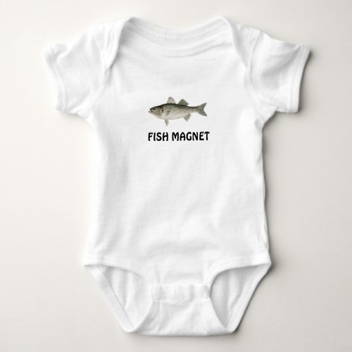 Fish Magnet baby undershirt Baby Bodysuit