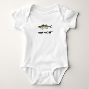 Fish Magnet baby undershirt Bodysuit