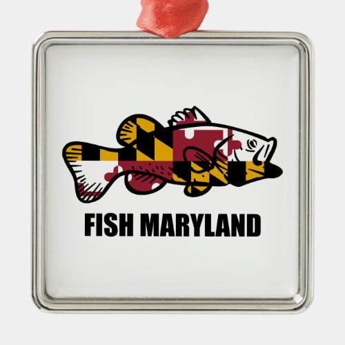 Fish Maryland Metal Ornament