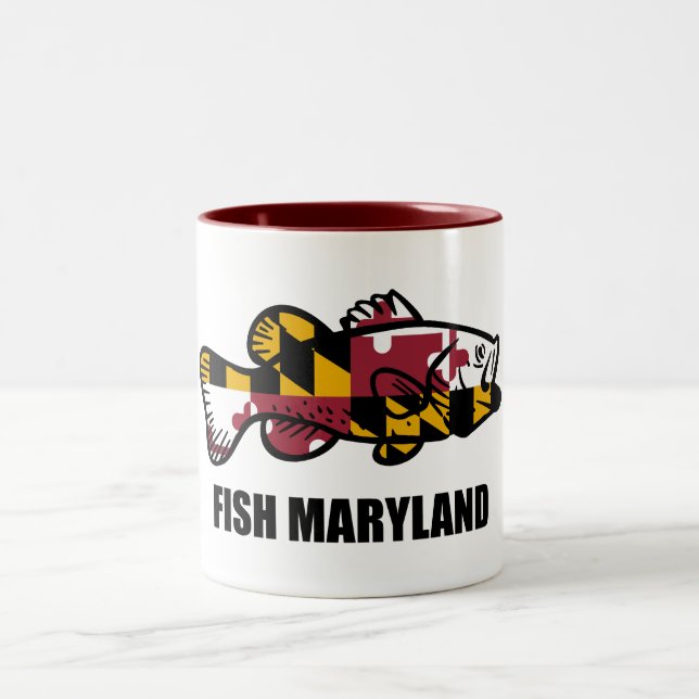 Fish Maryland Two-Tone Coffee Mug (Center)