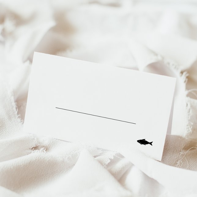 Fish Meal Option Wedding Place Card (Creator Uploaded)