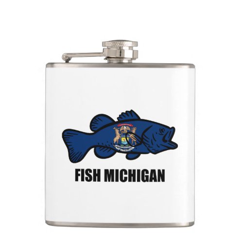 Fish Michigan Flask