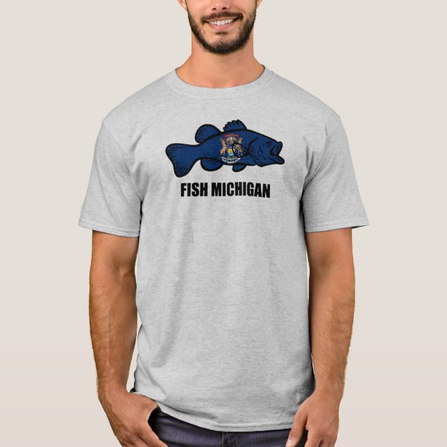 Fish Michigan T-Shirt (Front)