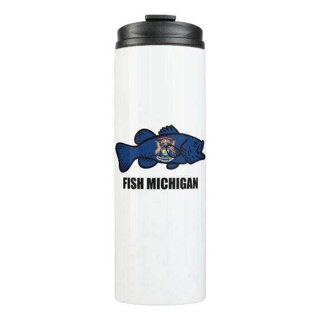 Fish Michigan Thermal Tumbler (Front)