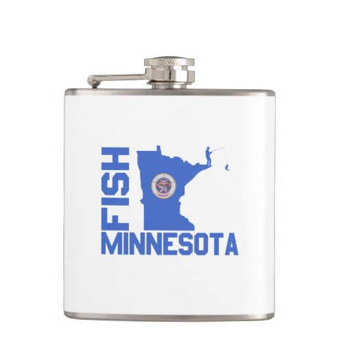 Fish Minnesota Flask