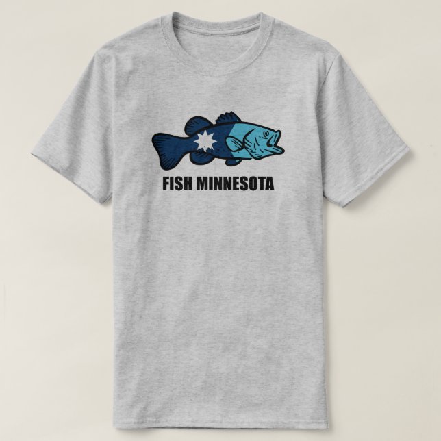 Fish Minnesota T-Shirt (Design Front)
