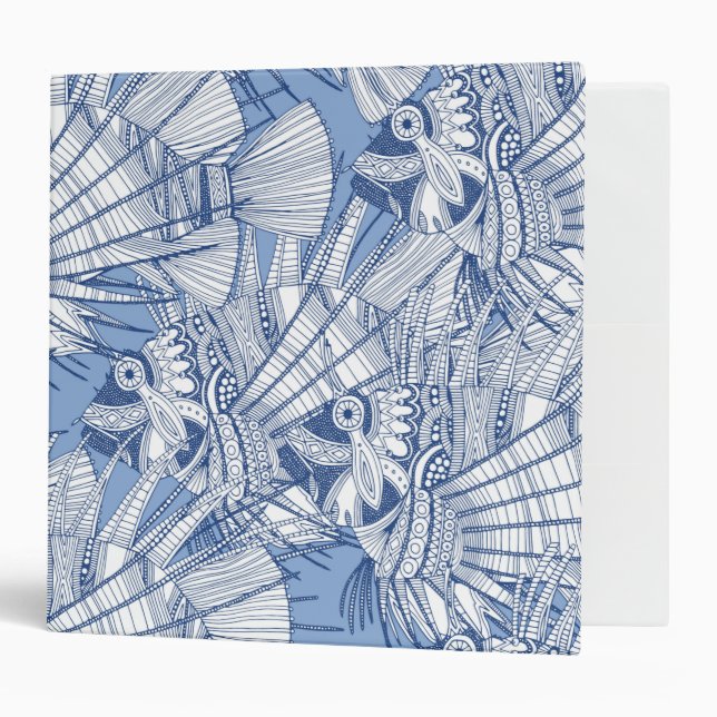 fish mirage blue binder (Front/Inside)