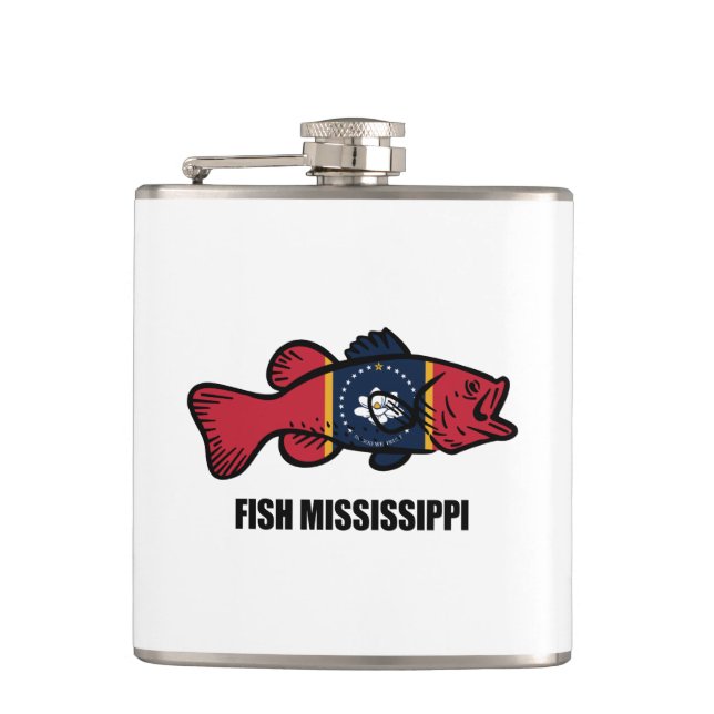 Fish Mississippi Flask (Front)