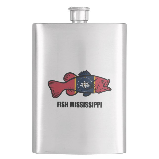 Fish Mississippi Flask (Front)