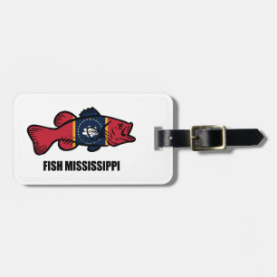 Fish Mississippi Luggage Tag