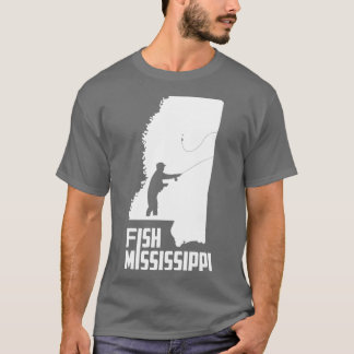 Fish Mississippi State Pride Fishing product T-Shirt