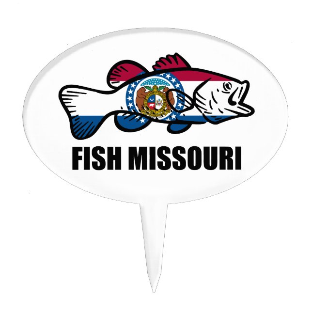Fish Missouri Cake Topper (Front)