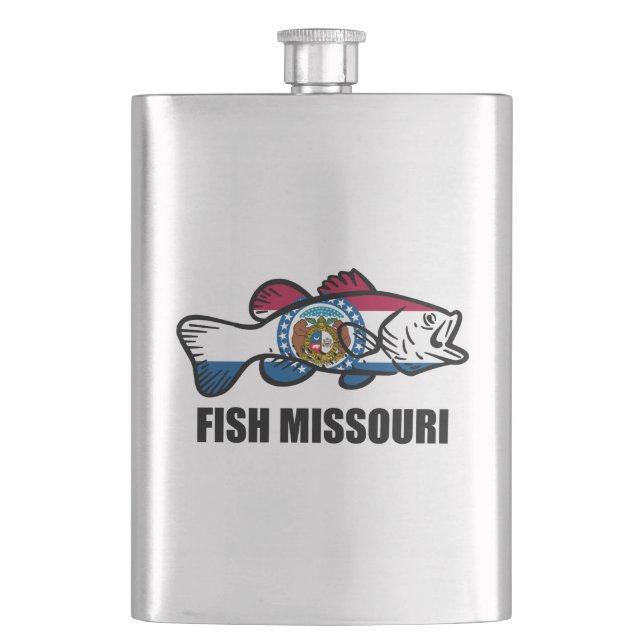 Fish Missouri Hip Flask (Front)
