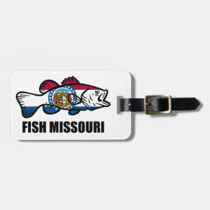 Fish Missouri Luggage Tag