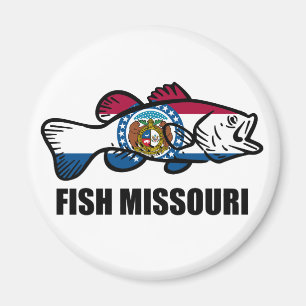 Fish Missouri Magnet