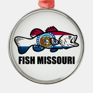 Fish Missouri Metal Ornament