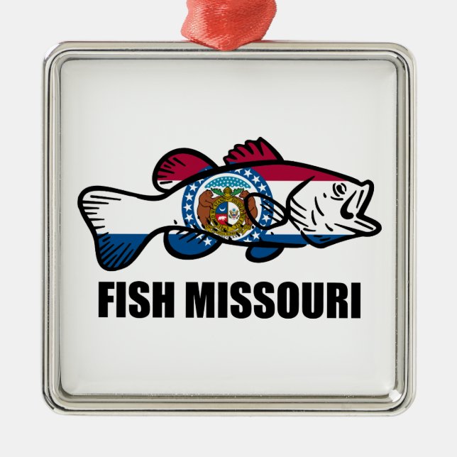 Fish Missouri Metal Ornament (Front)