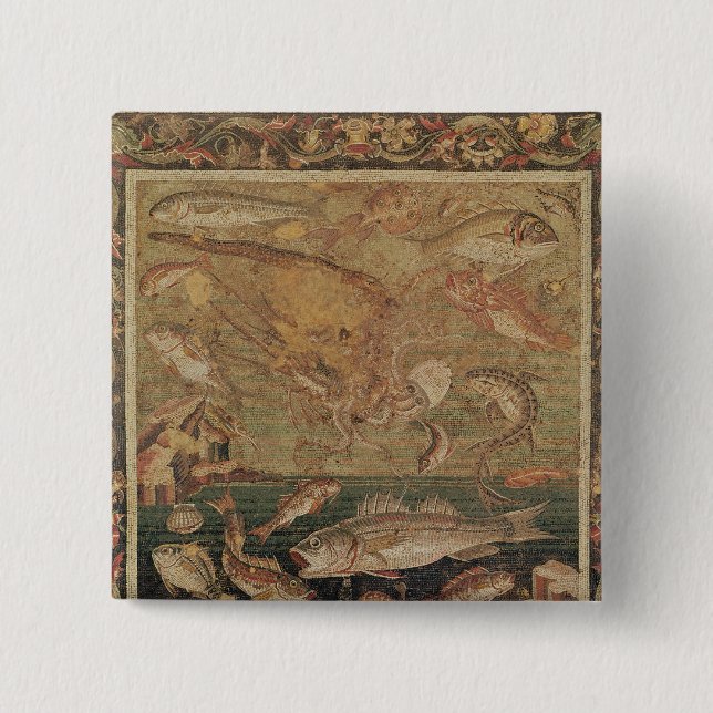 Fish, Molluscs and Crustacea Pinback Button (Front)