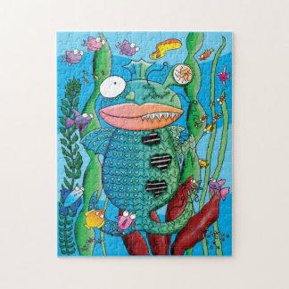 Fish Monster Jigsaw Puzzle
