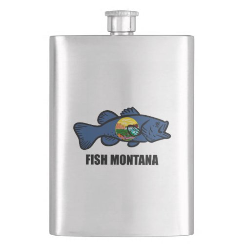 Fish Montana Bass Flask