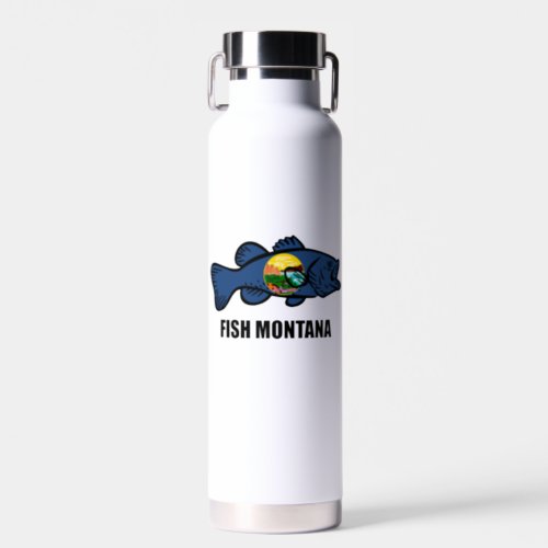 Fish Montana Bass Water Bottle