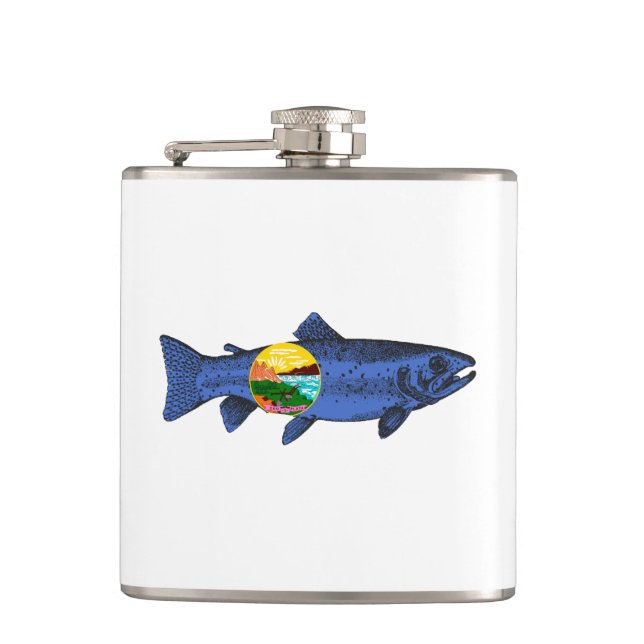 Fish Montana Flask (Front)